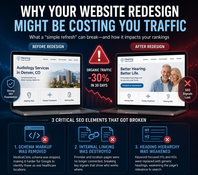 Website Redesign That Broke SEO